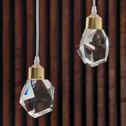 Galway Crystal Rock LED Pendant / Chandelier by iNSPIRE Q Bold