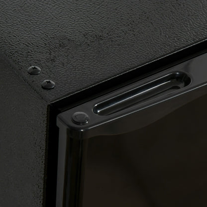 Mini-réfrigérateur HOMCOM de 3,2 pi³ avec congélateur, réfrigérateur compact à une porte avec thermostat réglable pour chambre à coucher