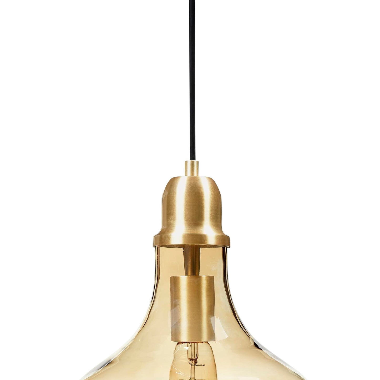 INK+IVY Auburn Bell Shaped Hanging Glass Pendant Light