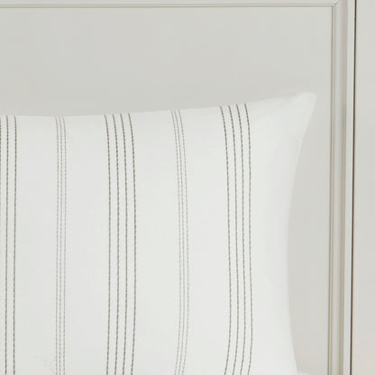 Ensemble de couette surdimensionnée en coton jacquard Harbor House Morgan, 6 pièces