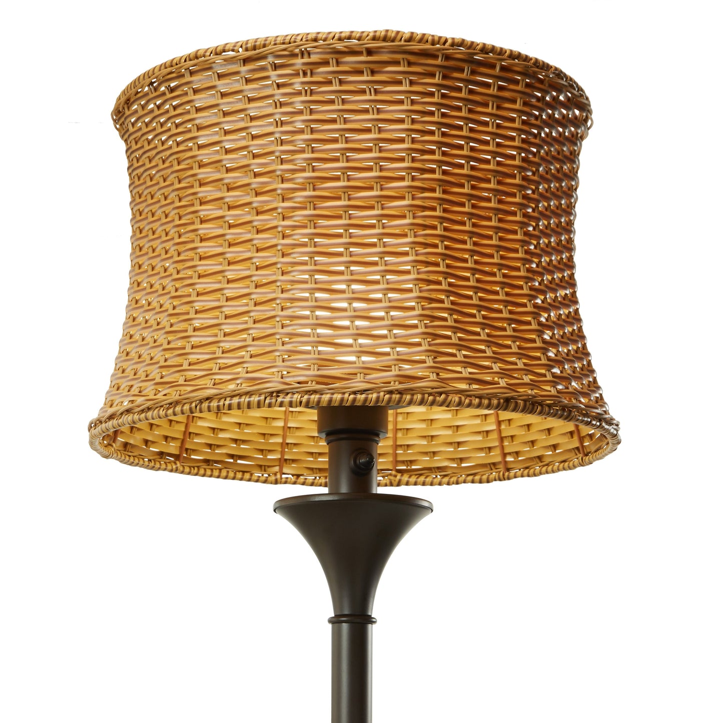 Havenside Home Pocologan 59.5-inch Outdoor and Indoor Basket-weave Floor Lamp - 16.25L x 16.25W x 59.5H