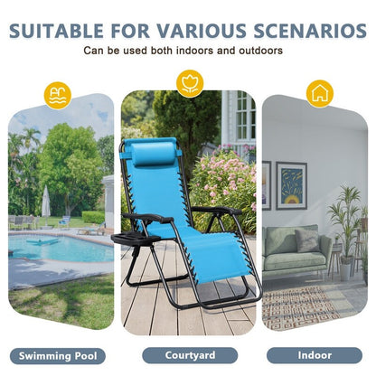 Homall Patio Zero Gravity Chair Lawn Lounge Chair with Pillow Set of 2