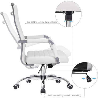 Homall Ribbed Office Chair Computer Desk Chair