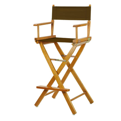 Honey Oak Frame 30-inch Director's Chair