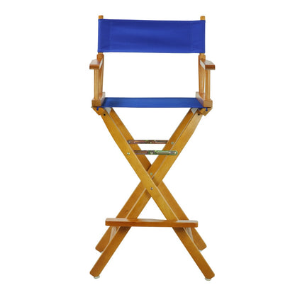 Honey Oak Frame 30-inch Director's Chair