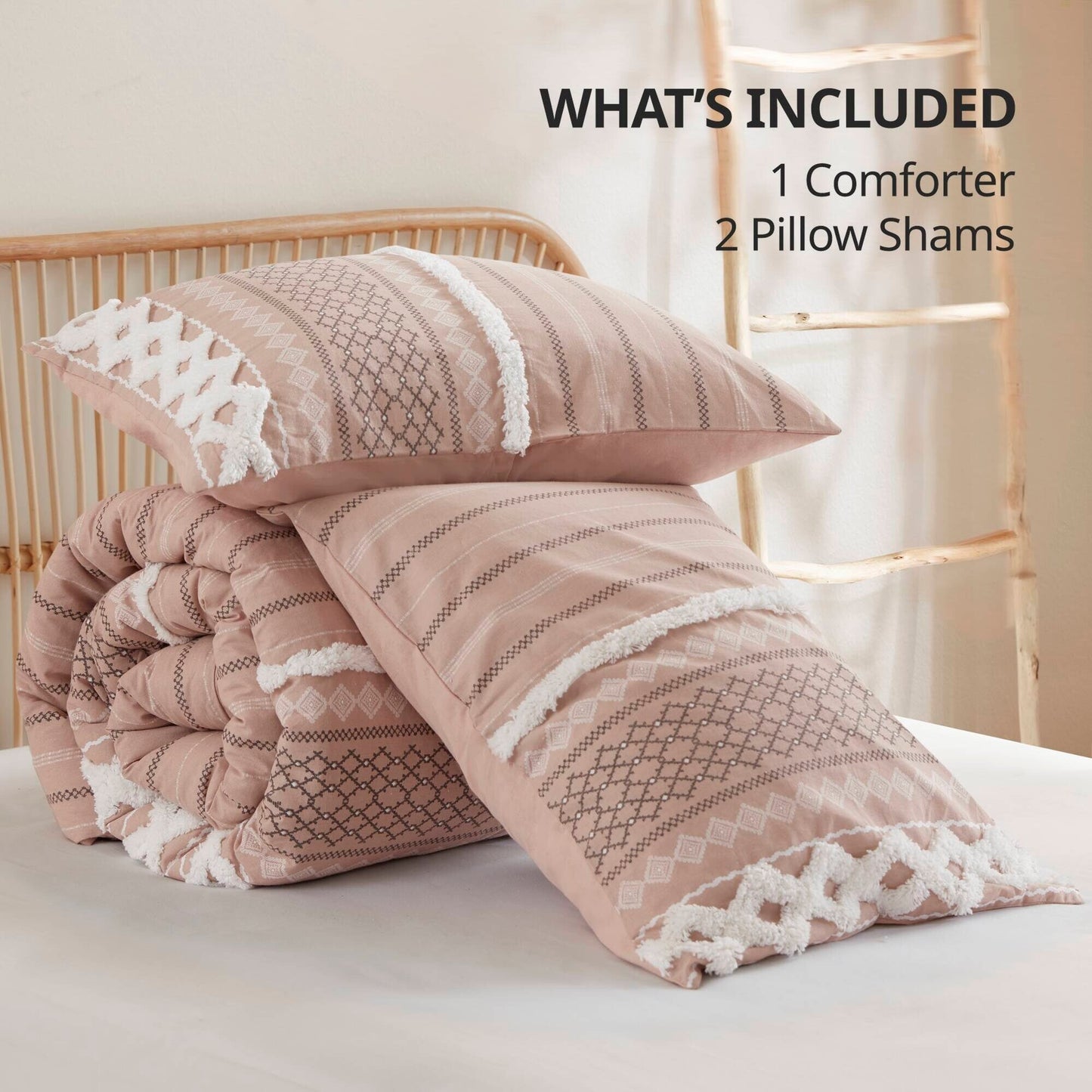 INK+IVY Imani Cotton Printed Comforter Set with Chenille