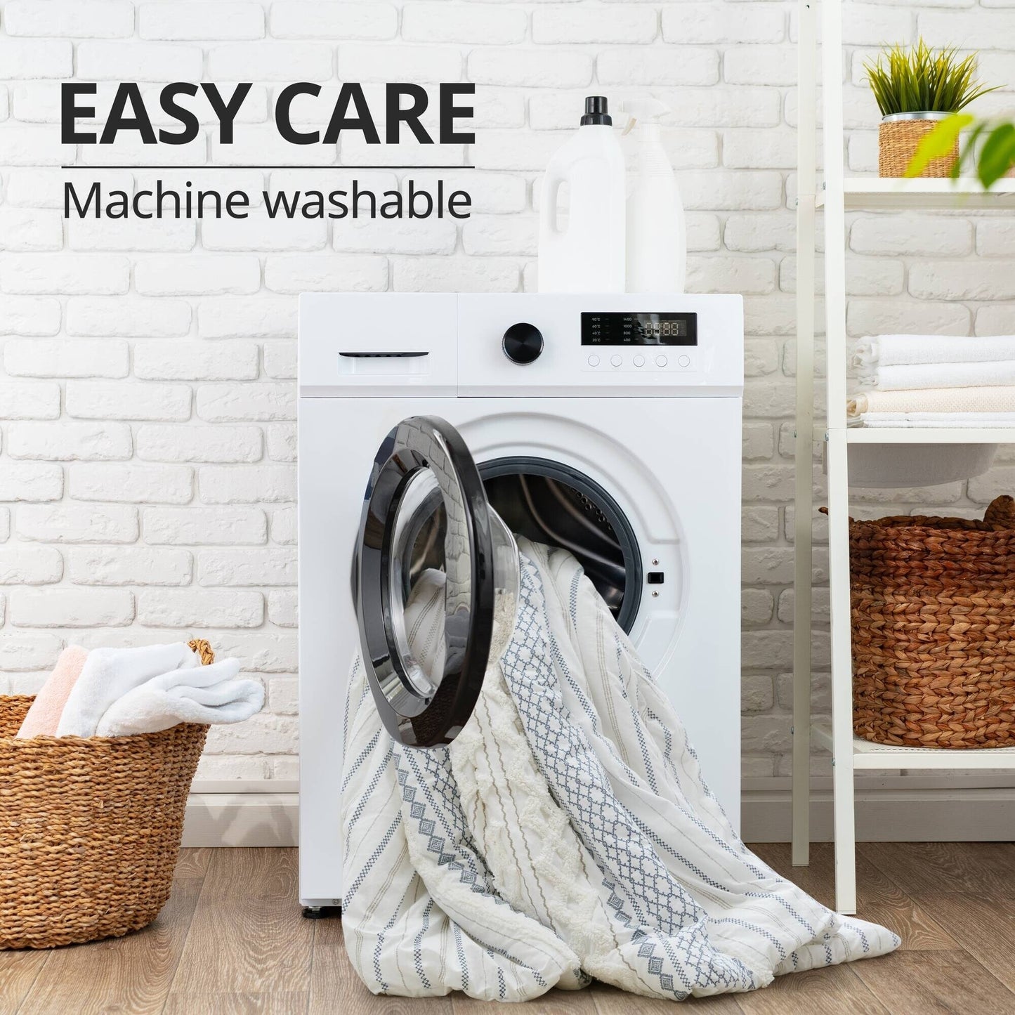 INK+IVY Imani Cotton Printed Comforter Set with Chenille