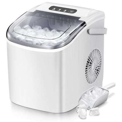 Ice Makers Countertop, Portable Ice Maker Machine with Handle, Self-Cleaning Ice Maker, for Home/Office/Kitchen