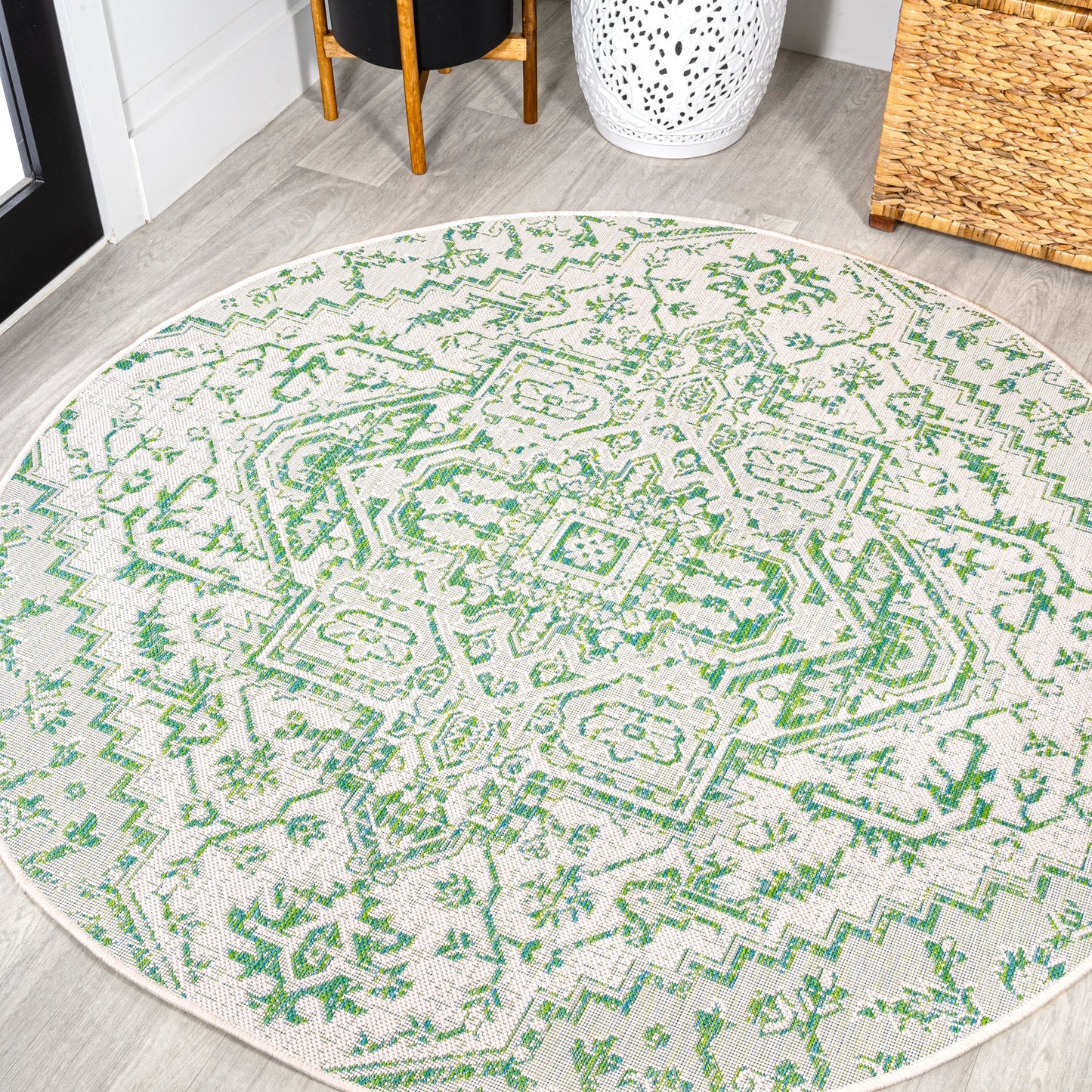 JONATHAN Y Charleston Medallion Indoor/Outdoor Area Rug