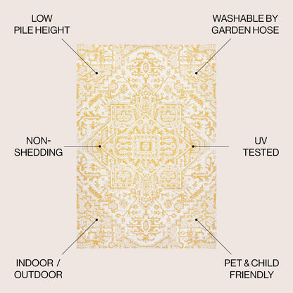 JONATHAN Y Charleston Medallion Indoor/Outdoor Area Rug