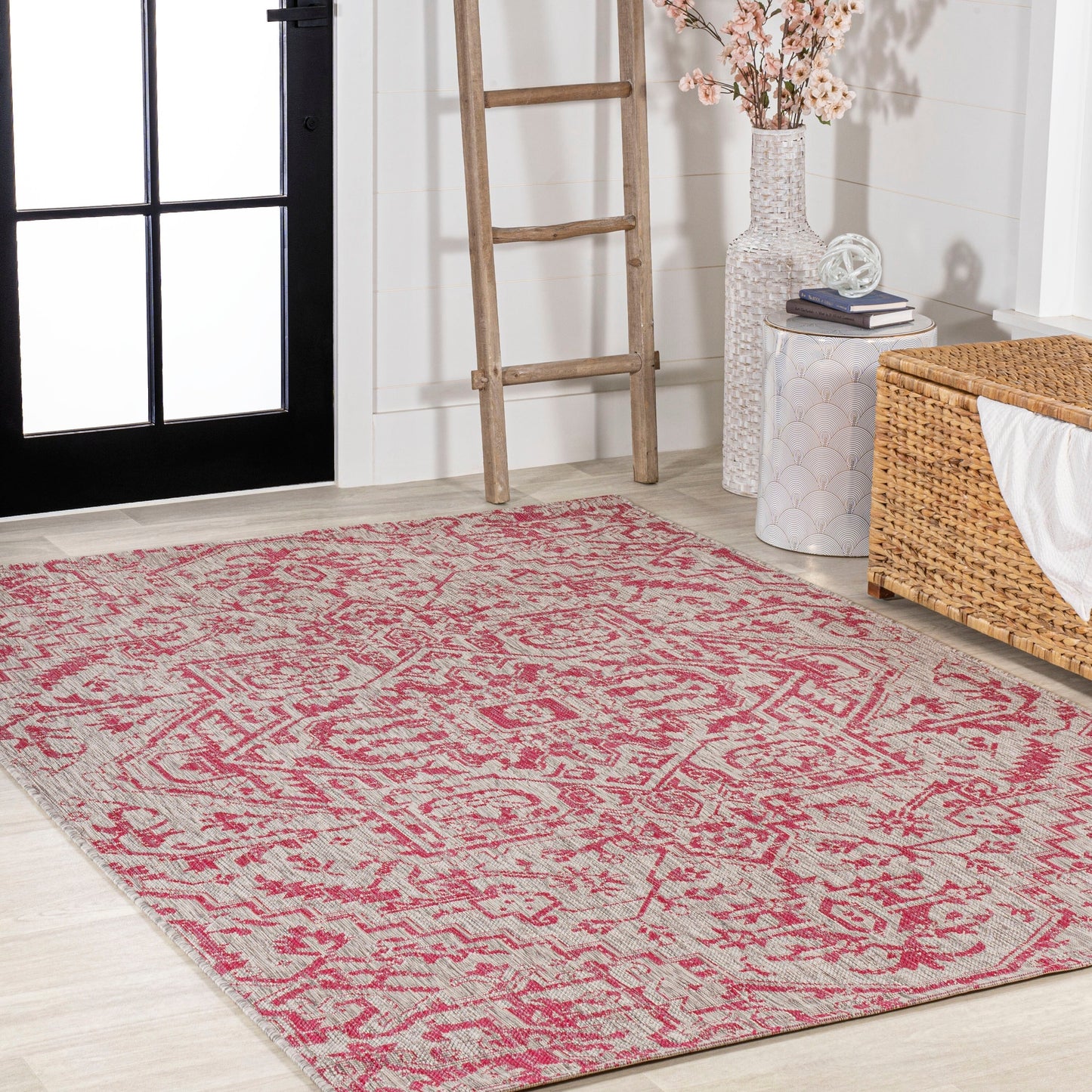 JONATHAN Y Charleston Medallion Indoor/Outdoor Area Rug