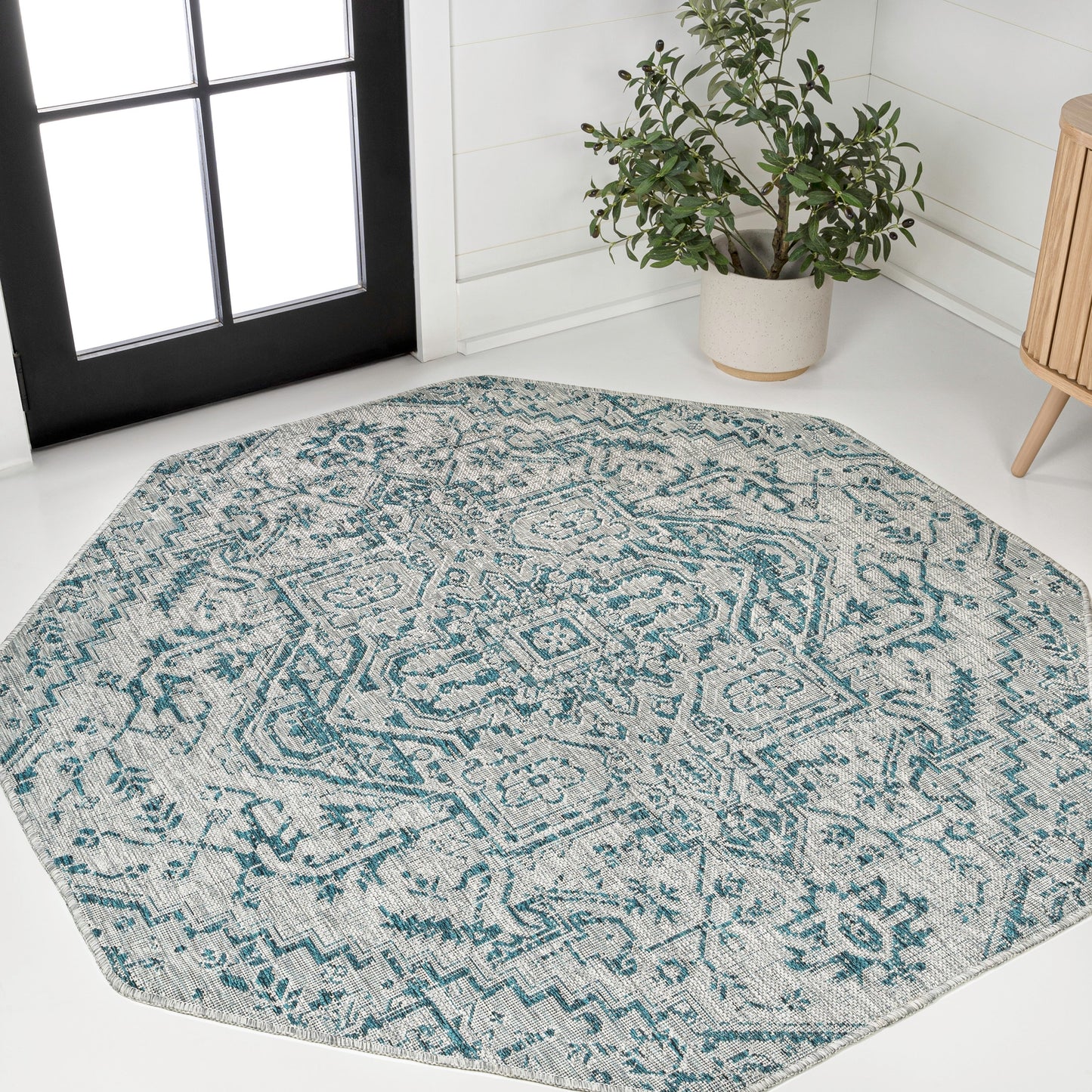 JONATHAN Y Charleston Medallion Indoor/Outdoor Area Rug