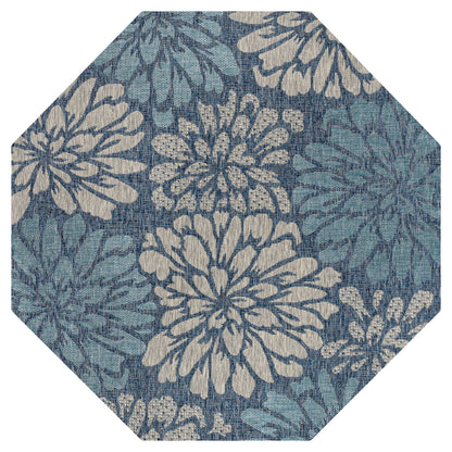 JONATHAN Y Floral Textured Weave Indoor/Outdoor Area Rug