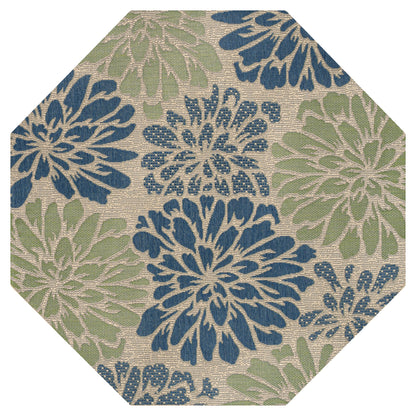 JONATHAN Y Floral Textured Weave Indoor/Outdoor Area Rug