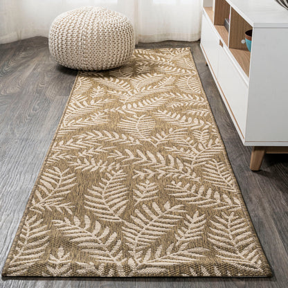 JONATHAN Y Galon Palm Frond Indoor/Outdoor Area Rug