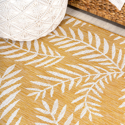 JONATHAN Y Galon Palm Frond Indoor/Outdoor Area Rug