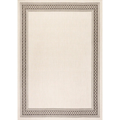 JONATHAN Y Havana Classic Diamond Border Indoor/Outdoor Area Rug