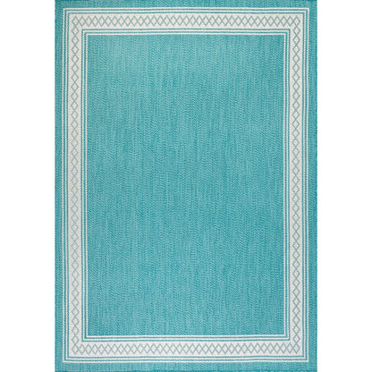 JONATHAN Y Havana Classic Diamond Border Indoor/Outdoor Area Rug