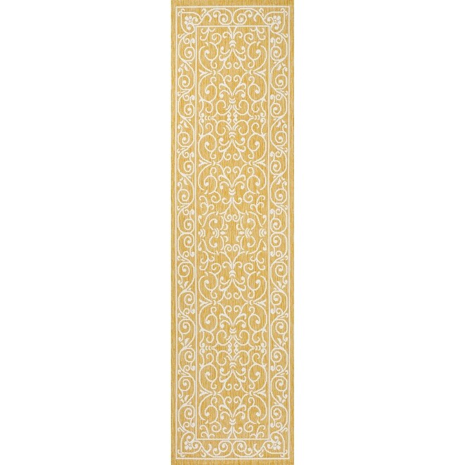 JONATHAN Y Filigree Textured Weave Indoor/Outdoor Area Rug