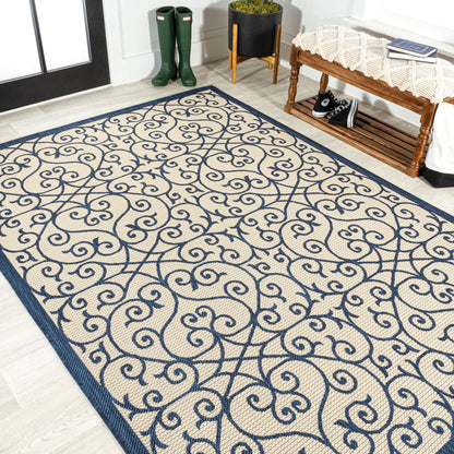 JONATHAN Y Ourika Textured Weave Indoor/Outdoor Area Rug