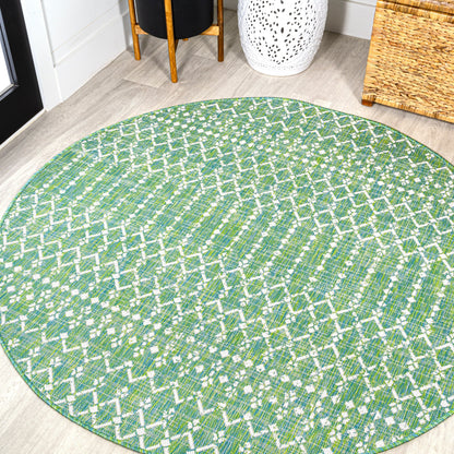 JONATHAN Y Trebol Moroccan Geometric Textured Weave Indoor/Outdoor Area Rug