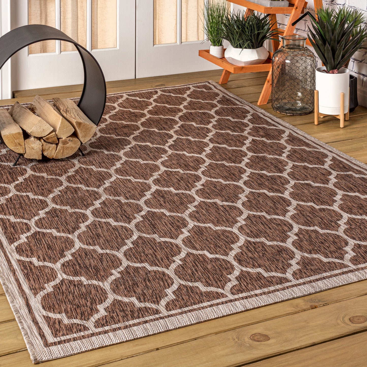 JONATHAN Y Zinnia Textured Weave Indoor/Outdoor Area Rug