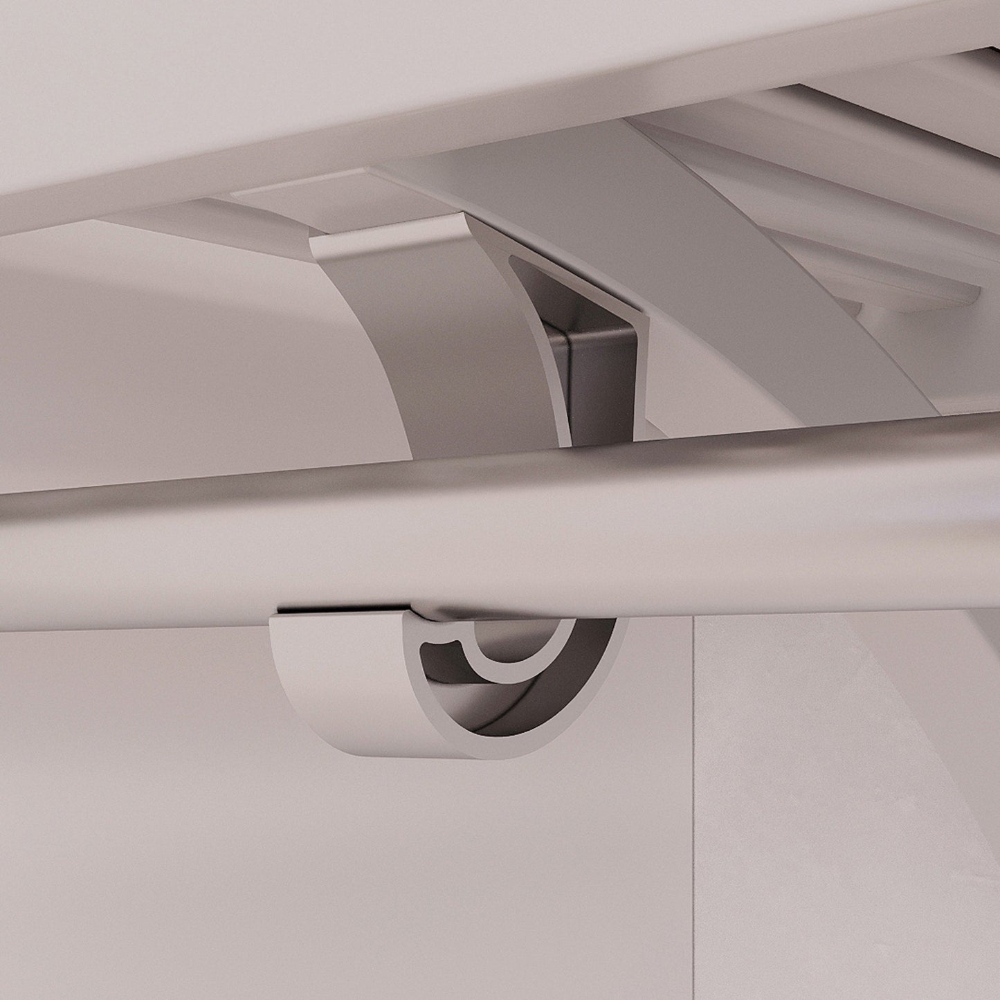 Système de placard en bois massif John Louis Home avec 3 tiroirs blanc