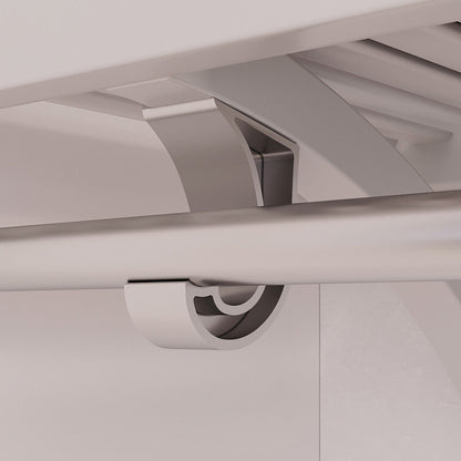 Système de placard en bois massif John Louis Home avec 3 tiroirs blanc