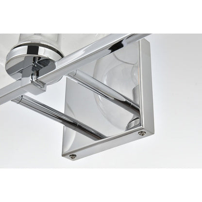 Julian 1 Light Black and Clear Bath Sconce