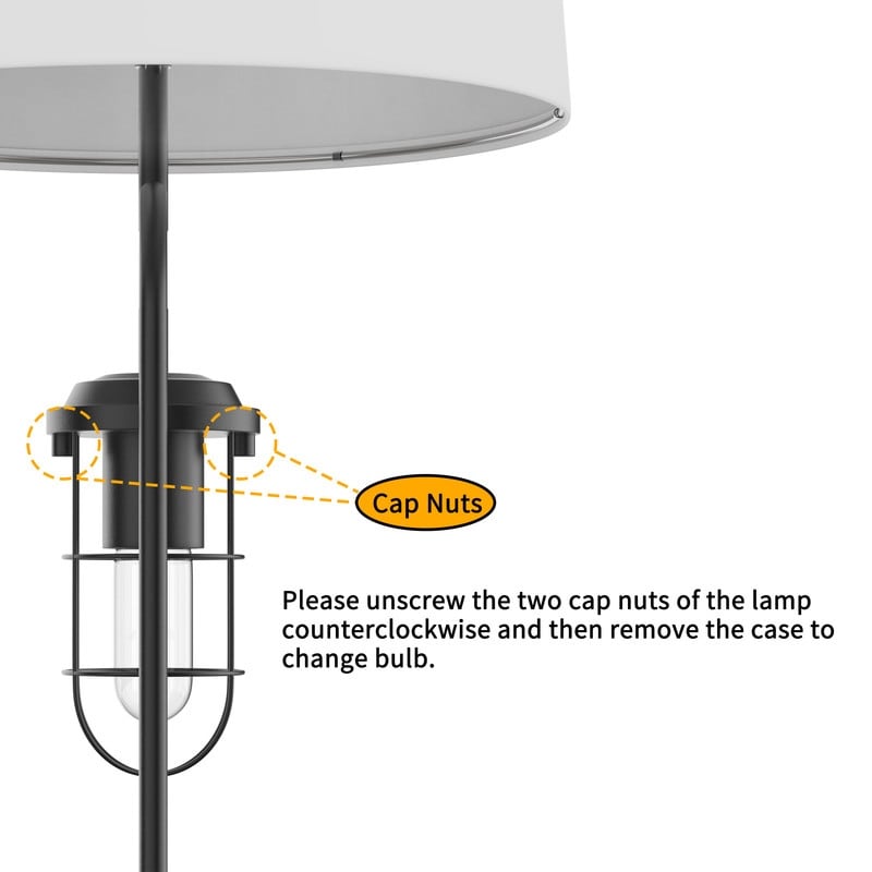 KAWOTI 26inch Dark Bronze Table Lamp with USB Ports, Night Light