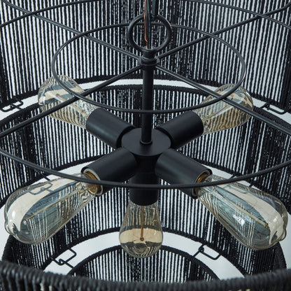 Suspension bohème KAWOTI largeur 26, 5 lumières, 4 niveaux