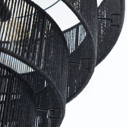 Suspension bohème KAWOTI largeur 26, 5 lumières, 4 niveaux