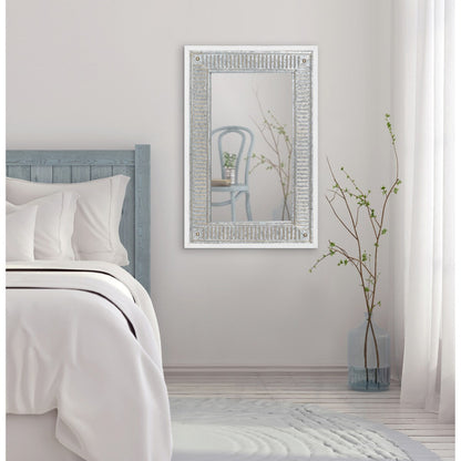 Miroir mural en bois et métal Kate et Laurel Deely