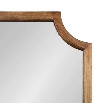 Kate and Laurel Hogan Scalloped Wood Framed Mirror