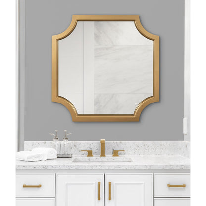 Kate and Laurel Hogan Scalloped Wood Framed Mirror