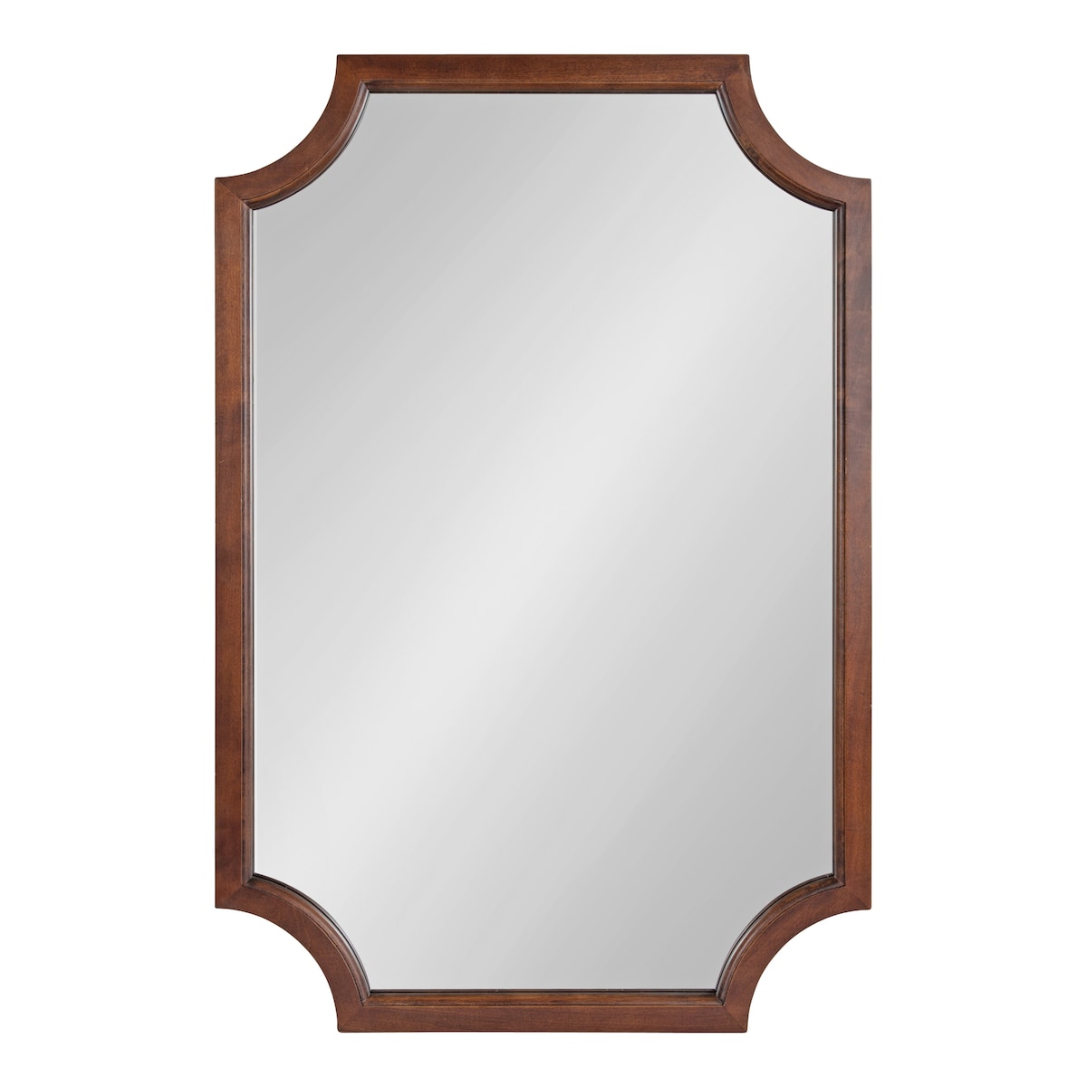 Kate and Laurel Hogan Scalloped Wood Framed Mirror