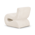 Fauteuil d'appoint en velours côtelé Amber beige