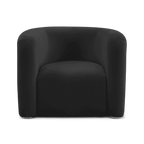 Fauteuil de salon Comet en velours noir