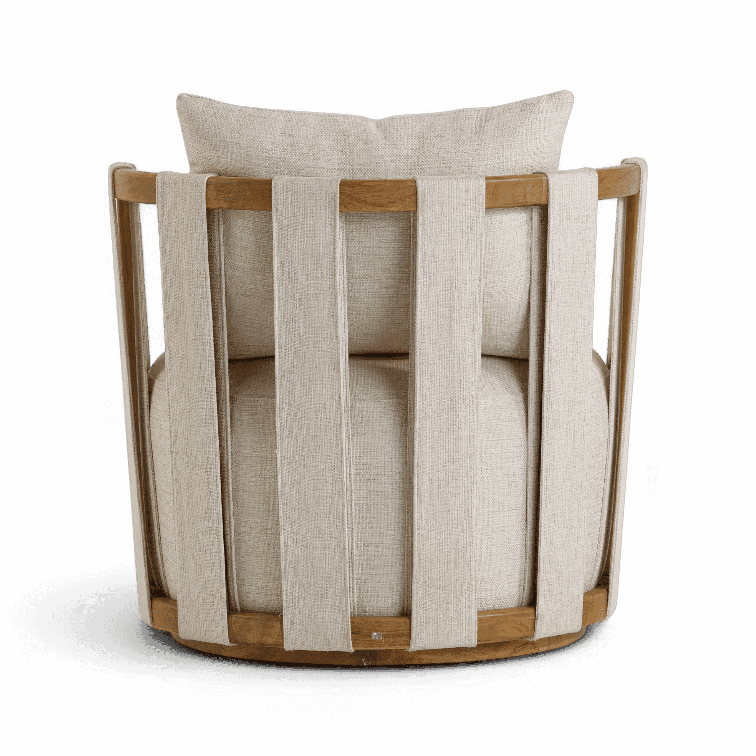 Chaise pivotante beige Equinox