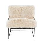 Chaise en peau de mouton Fable