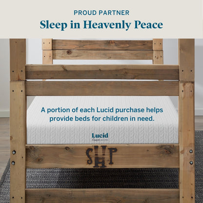 Matelas en mousse à mémoire de forme Lucid de 14 pouces