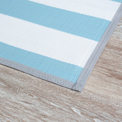 Lalune Beach Stripe Indoor Outdoor Area Rug