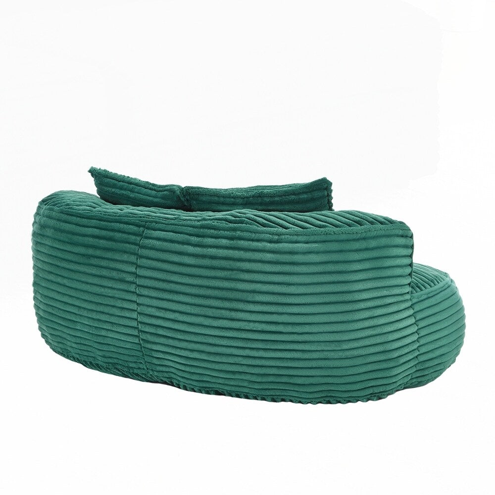 Canapé confortable et durable, fauteuil poire à dossier haut pour adultes et enfants - 2 places