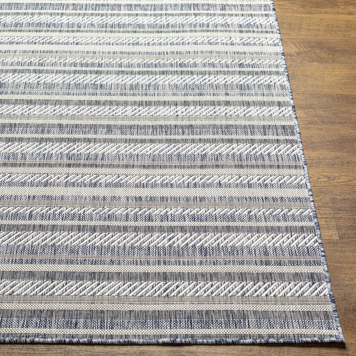 Livabliss Eagean Bohemian Stripe Outdoor Area Rug