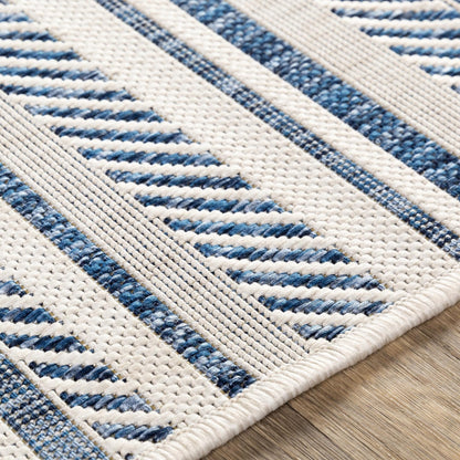 Livabliss Eagean Bohemian Stripe Outdoor Area Rug