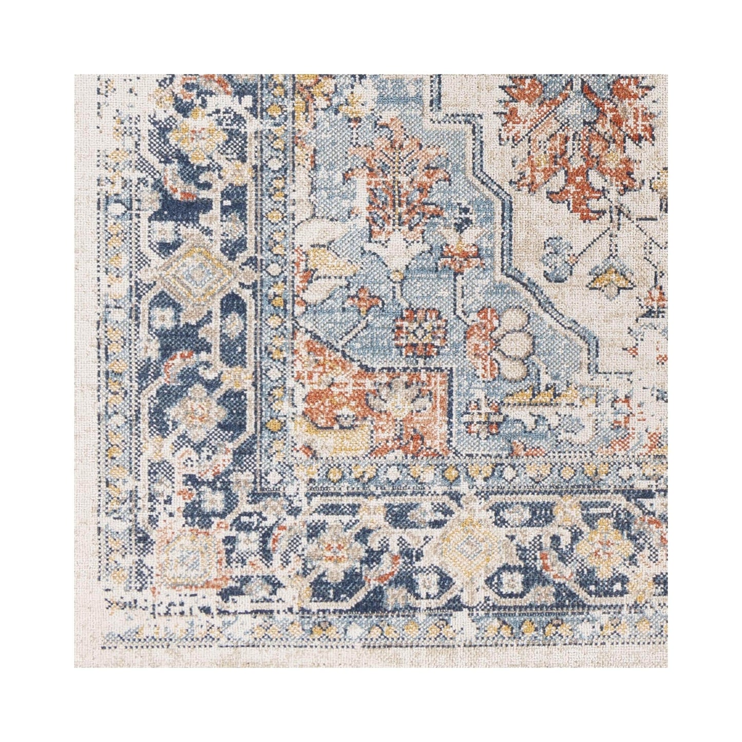 Livabliss Huntington Beach Updated Traditional Medallion Outdoor Area Rug