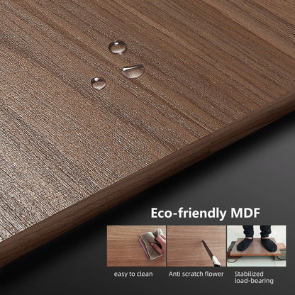 Meuble TV moderne du milieu du siècle avec 4 portes et rangements, compatible avec les téléviseurs jusqu'à 100 pouces, idéal pour le salon