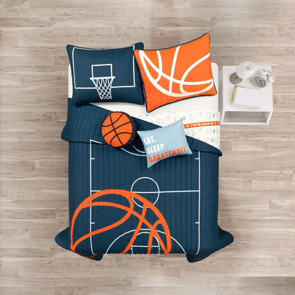 Lush Decor Basketball Game Quilt Set