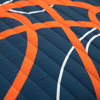 Lush Decor Basketball Game Quilt Set