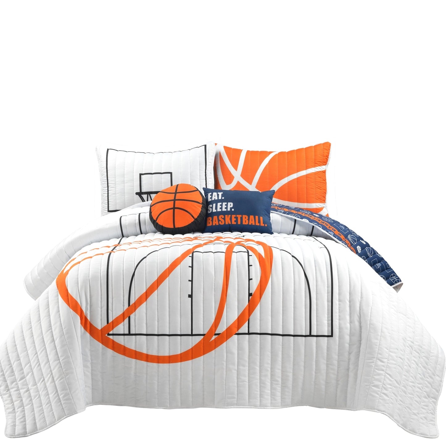Lush Decor Basketball Game Quilt Set